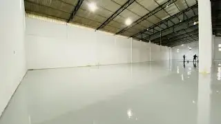 High build Epoxy 3 coating application for warehouse (15000SF floor area)