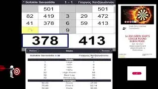1st 2021 GREEK DARTS LEAGUE ROUND ROBIN MODE  Group B 15/1/2021 Sevastidis 🇬🇷 vs Chatziioannou 🇨🇾