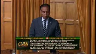 Speech in the House of Commons on Bill C-58 - September 26th 2017