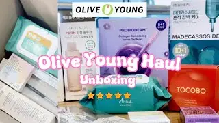 Olive Young Haul 🌻| K-beauty Unboxing 🌷| Skincare & Makeup 💗
