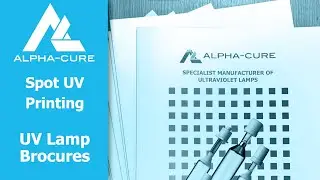 Spot UV - Printing Alpha-Cure's Product Brochure