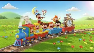 Animal Train Adventure 🚂🐯😺 | Fun Animal & Train Song for Kids | Nursery Rhymes & Baby Songs