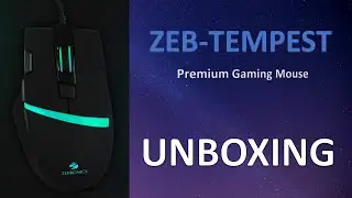 Zeb-Tempest Premium USB Gaming 🟡 Mouse with 7 Modes LED Lights Under 599  💥Unboxing💥Zebronics(2020)