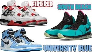 AIR JORDAN 4 FIRE RED, JORDAN 6 SINGLES DAY, LEBRON 8 SOUTH BEACH, JORDAN 1 UNIVERSITY BLUE AND MORE