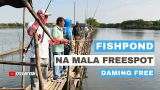 FISHPOND na may LIBRENG ISDA at MAGAGANDANG KUBO PARANG TUNAY NA FREESPOT SA MALABON