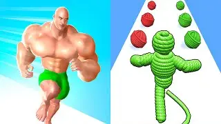 Muscle Rush VS Rope Man Run - All Levels Gameplay Android, ios (Part 164)