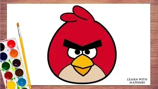 How to Draw Angry Bird Step-by-step 