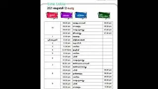VICTERS CLASS TIMETABLE //TODAY //12-10-2021