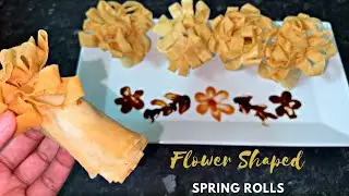 Flower Shaped Spring Rolls Recipe