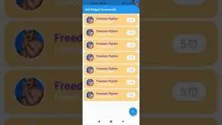Add dynamic widgets listview