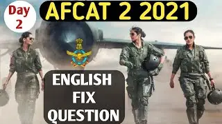 AFCAT 2 2021 | English 🎯 | CDS 2 2021 | CAPF AC