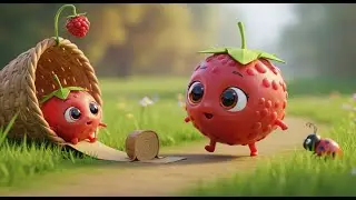 The Rolling Berry&rsquo;s Wobbly Way Home | #berryadventure #wobblyway  #illustratedstory #englishstory
