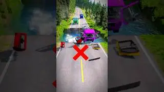 Mixer Tanker Truck VS Massive Water Pit