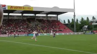 Stephan Lehmann gr&uuml;&szlig;t vom ersten Vorbereitungsspiel