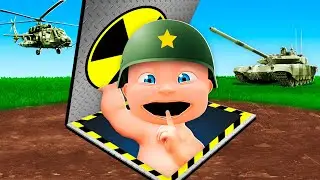 Малыш строит СЕКРЕТНЫЙ ВОЕННЫЙ БУНКЕР!