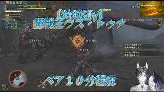 わんことメンバーによる【狩猟証γ】歴戦王ウズ・トゥナ、ペア１０分程度