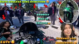 First Day In College 😍❤️ | Cute Girl Reaction 🥰 | Shocking Reaction In College 😱😍 | Rx Rohit🔥