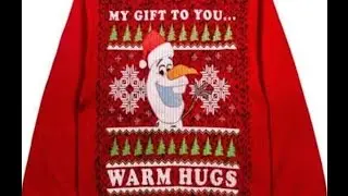 Disney Best Ugly Christmas Sweaters Frozen Darth Vader Olaf Santa Holiday Ice Songs WDW (Diane Banks