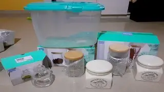 HomeCentre Shopping Haul | Lockdown Online Shopping | Glass storage jars and containers In English