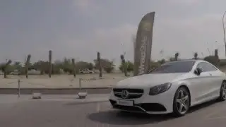 Mercedes Benz S63 coupe wrapped in BLACK CHROME