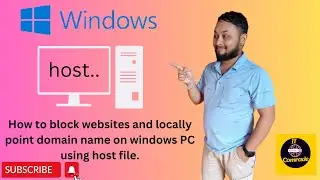 How to block websites in Windows PC using host file||Point IP address and Domain name in host file.