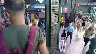 New York walking in train station Jackson Heights, 74th Roosevelt - 8/12/24