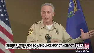 Sheriff Joe Lombardo to announce candidacy for governor