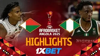 Madagascar 🇲🇬 vs Nigeria 🇳🇬 | 1XBET Highlights | #AfroBasket 2025