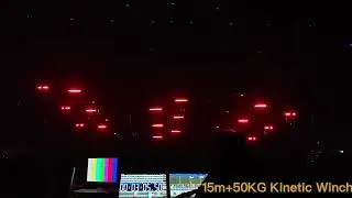 Heavy loading dmx winch 50kg kinetic lighting system