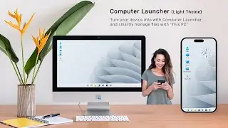 Computer Launcher - Windows 11 launcher - Windows Theme - Light Theme - App Promo