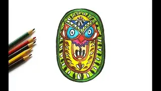 How to draw Pohela Boishakh owl placard \\ speed drawing