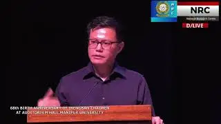 Speech by Dr. L.Malemmangal on 68th Birth Anniversary of Irengbam Chaoren 2025