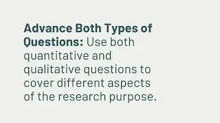 How to Write Research Questions for Mixed Methods Research