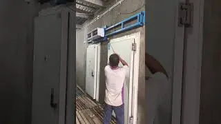 Air Curtain Use in Two Doors #coldstorage #civilengineering