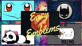 5 Easy To Make Emblems In Black Ops 3. Panda, toilet paper, juggernaut, batman, and squirtle.