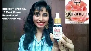 Chemist Speaks Geranium Essential Oil by Ryaal | Top 10 Uses of Geranium Oil| Surprising Remedies