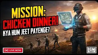 BGMI RUSH GAMING LIVE 🎮 Mission Chicken Dinner! 🍗 Kya Hum Jeet Payenge? - BGMI Live