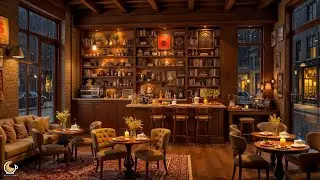 Relaxing Night Jazz in Cozy Cafe Ambience ☕ Smooth Jazz Instrumental Music & Rain Sounds for Work