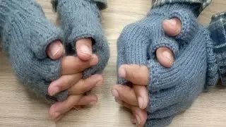 Knitting gloves step by step tutorial | learn to knit Gloves | knitting house square 
