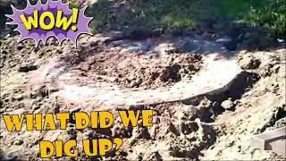 DIY Filling a HUGE Firepit Area/Leveling Our BackYard to Find MYSTERY CONCRETE| HOME     PROJECT #1