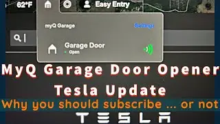MyQ Tesla Garage Door Opener. Why you should subscribe ... or not.