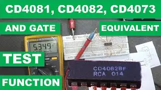 162 How to Test CD4082 CD4081 CD4073 AND Gate IC, Function Explained, Equivalent & Pinout Urdu Hindi