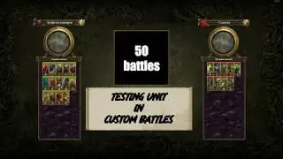 Testing Units in Custom Battles Undead vs Skaven R-V