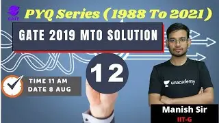 MTO Previous Year Question Series 12  | Mass Transfer |  Chemical Engineering  | Manish   Sir