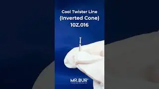 Spiral Cool Cut Inverted Cone Super Coarse Diamond Bur | Diamond Dental Bur