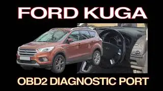 FORD KUGA - OBD2 DIAGNOSTIC PORT LOCATION