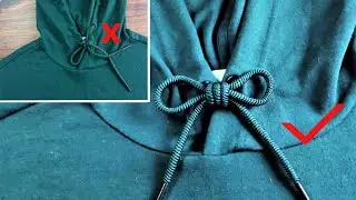 How to tie a bow with hoodie strings
