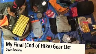 My Final (Post Hike) Gear List | Appalachain Trail