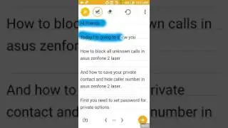 How to block unknown contact in asus zenfone 2 laser | FULL HD 720 | Must Watch