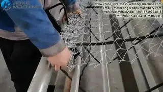 How to make tight compacted rolls of chain link fence